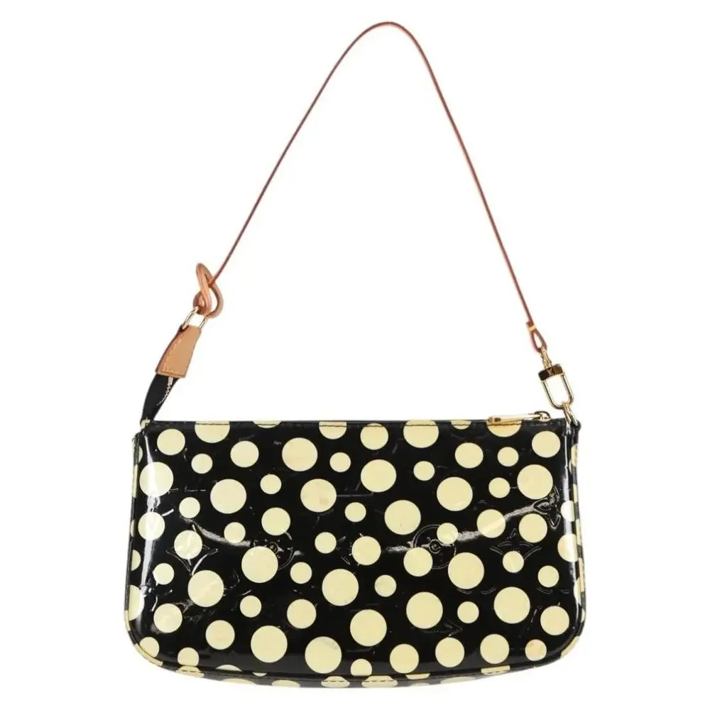 Louis Vuitton Monogram Vernis Yayoi Kusama Pochette Accessoires Pouch Black